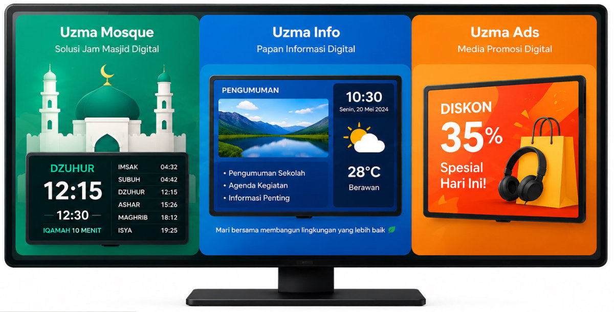 Uzma Online - Satu Platform Tiga Solusi Digital